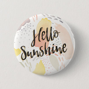 Meadow Breeze II Hello Sunshine 2 Inch Round Button