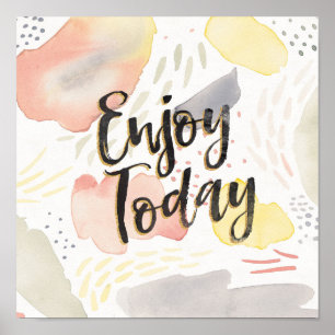 Meadow Breeze IV   Enjoy Today Poster