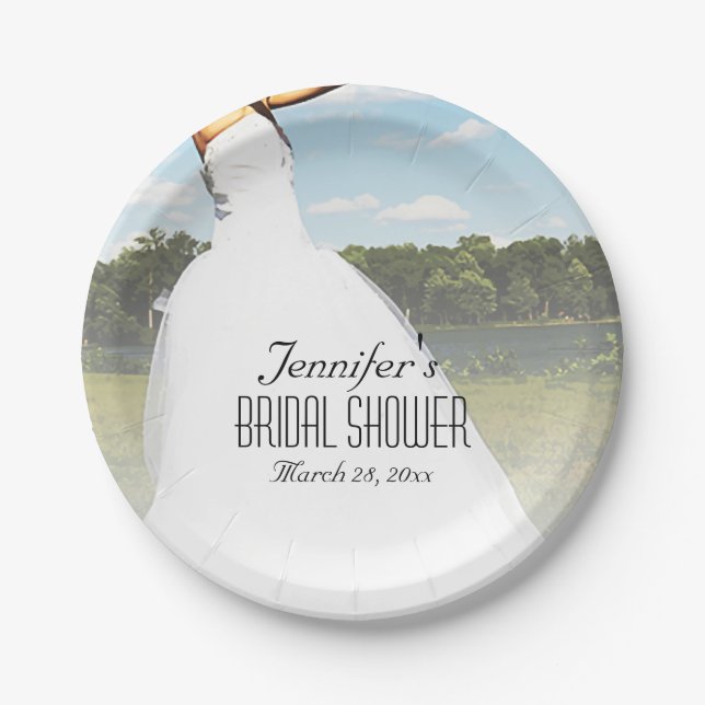 Meadow Bride Paper Plate (Front)