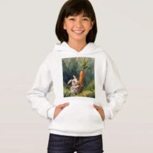 Meadow Bunny Dreams : Sweat à capuche fantaisiste