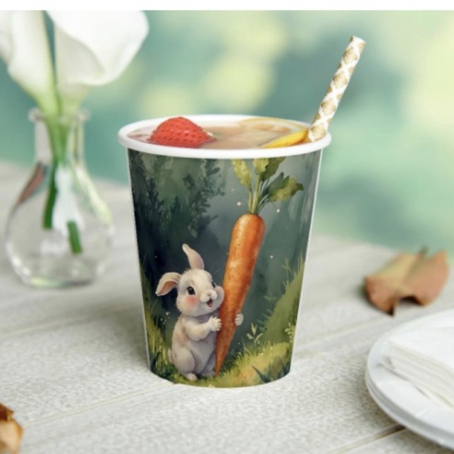Meadow Bunny Dreams: Whimsical Paper Cups  (Creator Uploaded)