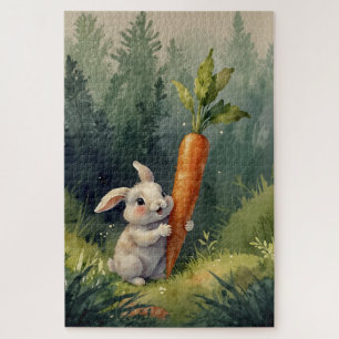 Meadow Bunny Dreams: Whimsical Puzzle 