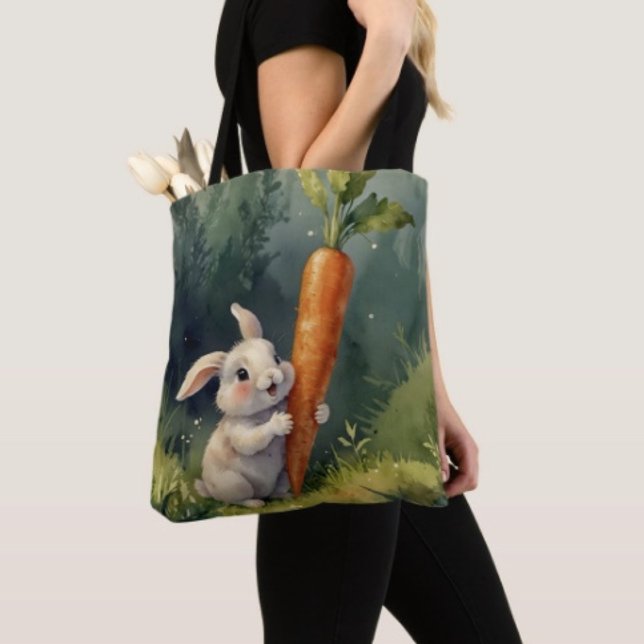 Meadow Bunny Dreams: Whimsical Tote Bag (Creator Uploaded)