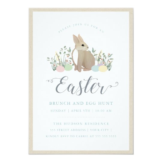 Meadow Bunny - Easter Invitation