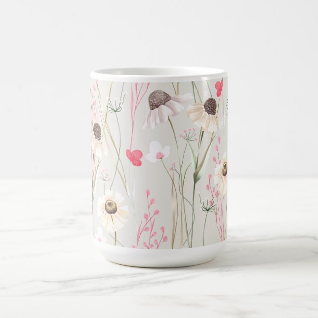 Meadow cottage country print  coffee mug (Center)