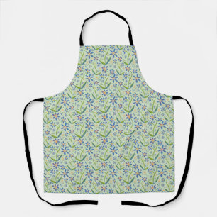 Meadow Dancing Watercolor Daisies Apron