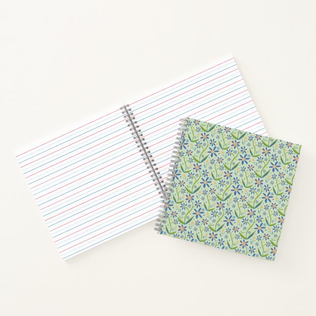 Meadow | Dancing Watercolor Daisies Notebook (Inside)