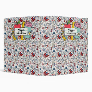 meadow floral Back to School Supplies Teachers Binder