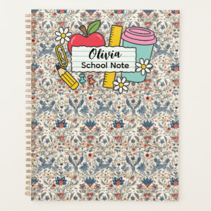 meadow floral Back to School Supplies Teachers Planner