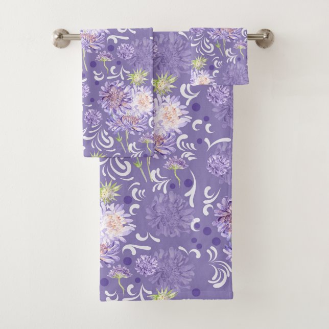 meadow flowers bath towel set (Insitu)