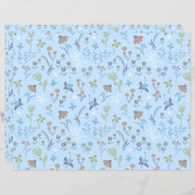 Meadow Flowers Blue (Front/Back)