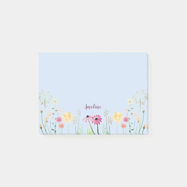 Meadow Flowers Post-it Notes (Front)