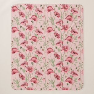 Meadow flowers prints country house  sherpa blanket