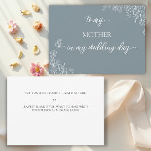 Meadow Flowers To my Mother Thank You card