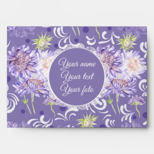 meadow flowers watercolor Pattern Envelope