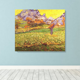 Meadow in Mountains by Vincent van Gogh Canvas Print
