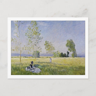 Meadow in Summer at Bezons by Monet Postcard