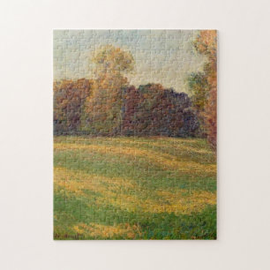 Meadow in the Sun at Giverny Monet Fine Art Jigsaw Puzzle