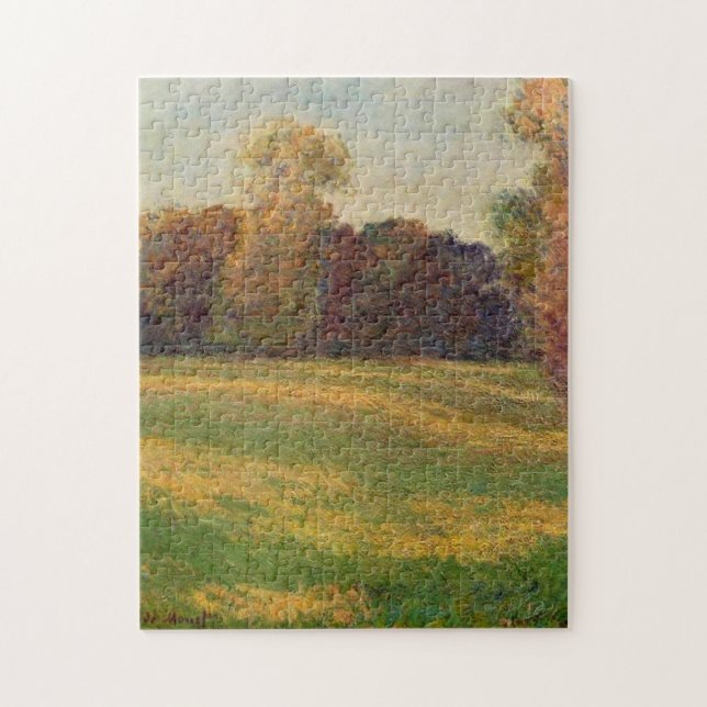 Meadow in the Sun at Giverny Monet Fine Art Jigsaw Puzzle (Vertical)