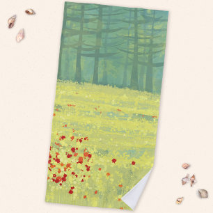 Meadow Landscape Beach Towel