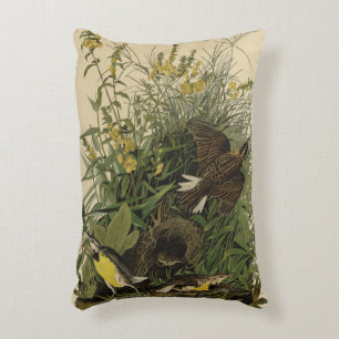 Meadow Lark from Audubon's Birds of America Accent Pillow