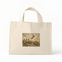 Meadow Matchup Playful Hares in a Meadow