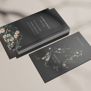 Meadow Minimal Floral Business Card
