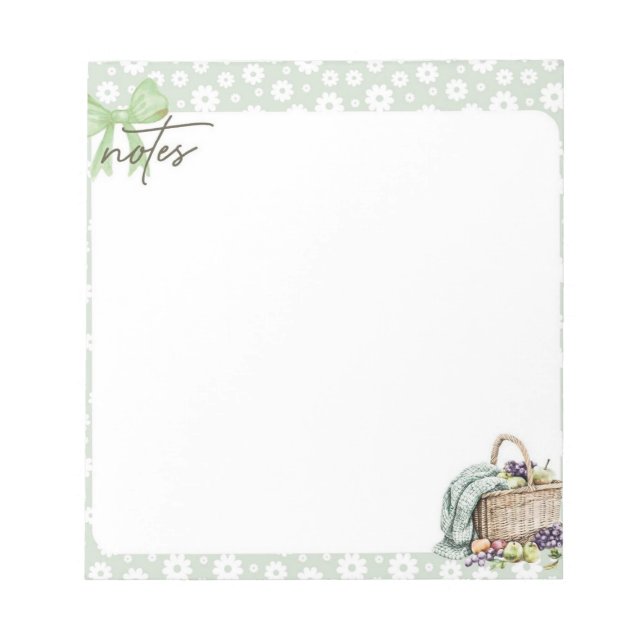 Meadow Mornings: Cottage Picnic Notes Collection (Front)