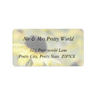 Meadow of Black Eyed Susans Label