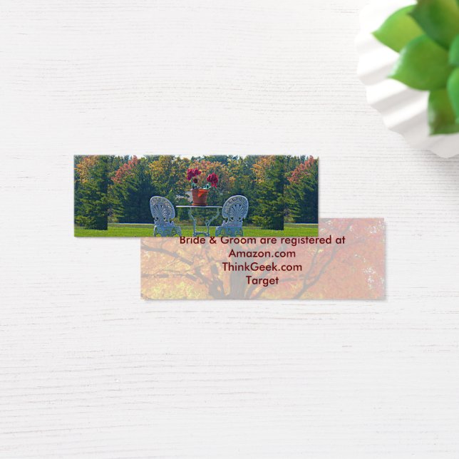 Meadow of Love Feuilles d'automne Skinny Registre  (Bureau)