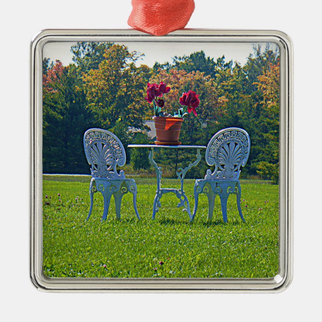 Meadow of Love Metal Ornament (Front)