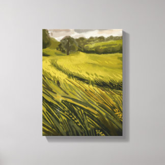 Meadow Painting - Still-Life Illustration Canvas Print