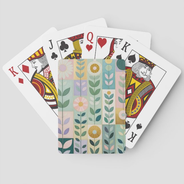 Meadow Patchwork Playing Cards (Back)