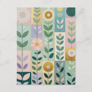 Meadow Patchwork Postcard