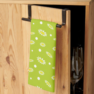 Meadow Stars Daisy Flowers Kitchen Towel