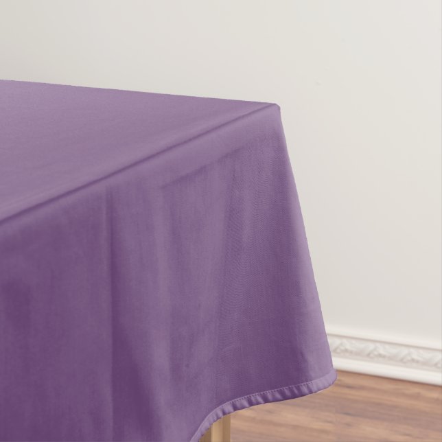 Meadow Violet Solid Colour Print, Purple Tablecloth (In Situ)