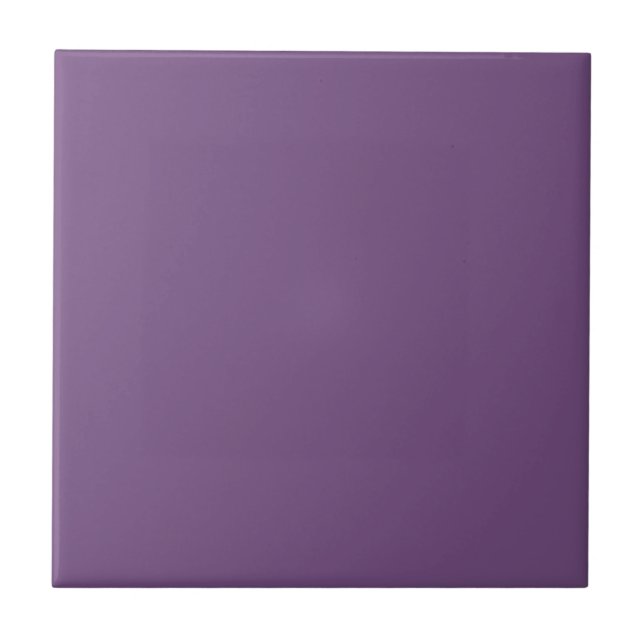 Meadow Violet Solid Colour Print, Purple Tile (Front)
