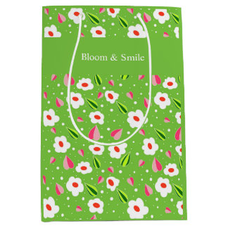 Meadow Whimsy floral collection Medium Gift Bag