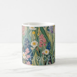 Meadow Whispers: Pastel Wildflowers Coffee Mug