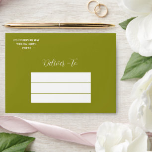 Meadow Wildflower Botanical Wedding  Envelope