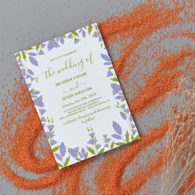 Meadow Wildflower Botanical Wedding  Invitation (Creator Uploaded)