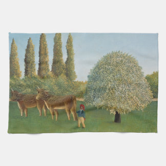 Meadowland (The Pasture), Henri Rousseau,  1910 Kitchen Towel