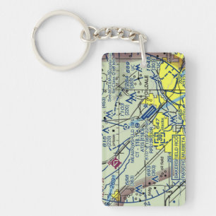 Meadows Field Airport chart / taxi diagram Keychain