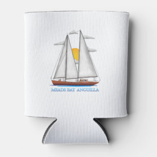 Meads Bay Anguilla Coastal Nautical Sailing Sailor Can Cooler