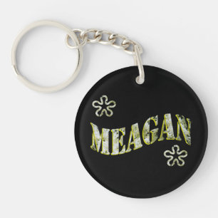 Meagan, Ladies Name Logo, Keychain