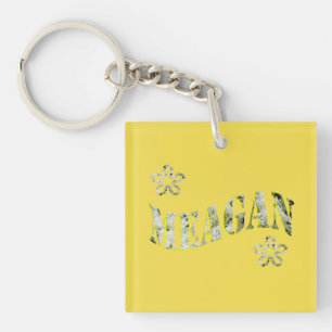 Meagan, Ladies Name Logo, Keychain