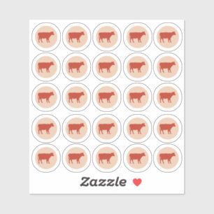 Meal Choice 2-Colour Beef Sticker