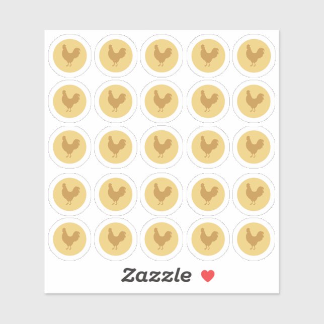 Meal Choice 2-Colour Chicken Sticker (Sheet)