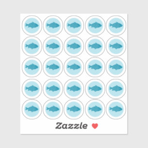 Meal Choice 2-Colour Fish Sticker