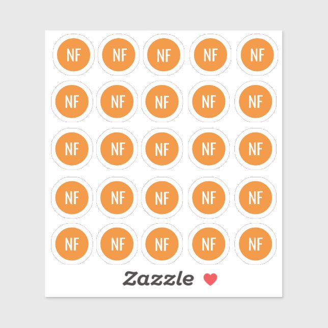 Meal Choice Nut Free Sticker (Sheet)